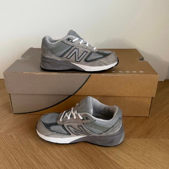 New Balance 990 V5 Grey/White Toddler Sneakers - SZ 9 C - Picture 11 of 13